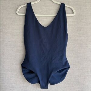 NWT Navy Scoop One-Piece Swimsuit